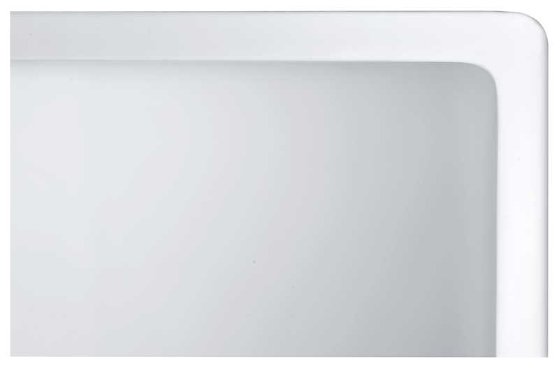 Anzzi Petima Farmhouse Reversible Apron Front Solid Surface 24 in. Single Basin Kitchen Sink in White K-AZ8321 4