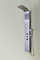 Anzzi Arc 64 in. 2-Jetted Shower Panel with Heavy Rain Shower and Spray Wand in Brushed Stainless Steel SP-AZ024 8