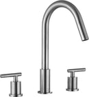 Anzzi Spartan 8 in. Widespread 2-Handle Bathroom Faucet in Brushed Nickel L-AZ191BN