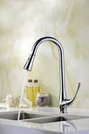 Anzzi Singer Pull Down Single Handle Kitchen Faucet in Polished Chrome 3