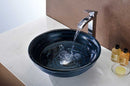 Anzzi Rongomae Series Deco-Glass Vessel Sink in Coiled Blue LS-AZ8097 7
