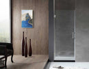 Anzzi Passion Series 24 in. by 72 in. Frameless Hinged Shower Door in Brushed Nickel with Handle SD-AZ8075-01BN 4