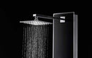 Anzzi LLANO Series 60 in. Full Body Shower Panel System with Heavy Rain Shower and Spray Wand in Black 6