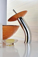 Anzzi Komaru Series Vessel Sink in Brown with Pop-Up Drain and Matching Faucet in Lustrous Brown LS-AZ8111 7