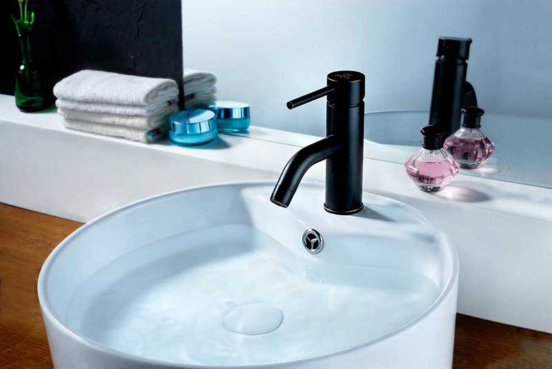 Anzzi Bravo Series Single Handle Bathroom Sink Faucet in Oil Rubbed Bronze 4