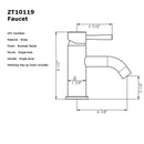 Legion Furniture Upc Faucet With Drain Brushed Nickel 4