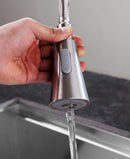 Anzzi Carriage Single Handle Standard Kitchen Faucet in Brushed Nickel KF-AZ211BN 9