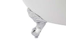 Anzzi Aegis 68.75 in. Claw Foot One Piece Acrylic Freestanding Bathtub in Glossy White  3