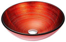 Anzzi Echo Series Deco-Glass Vessel Sink in Lustrous Red