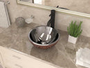 Anzzi Moor 14 in. Handmade Vessel Sink in Polished Antique Copper with Nickel Interior and Floral Design Exterior LS-AZ341 3