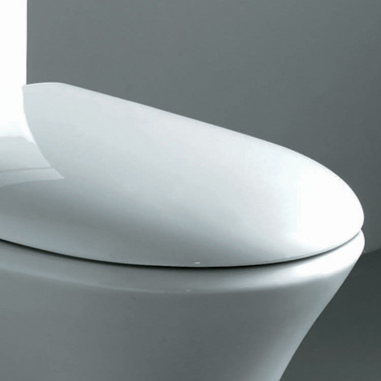 Ariel Bath Milano Contemporary Elongated 1 Piece Toilet with Dual Flush 3
