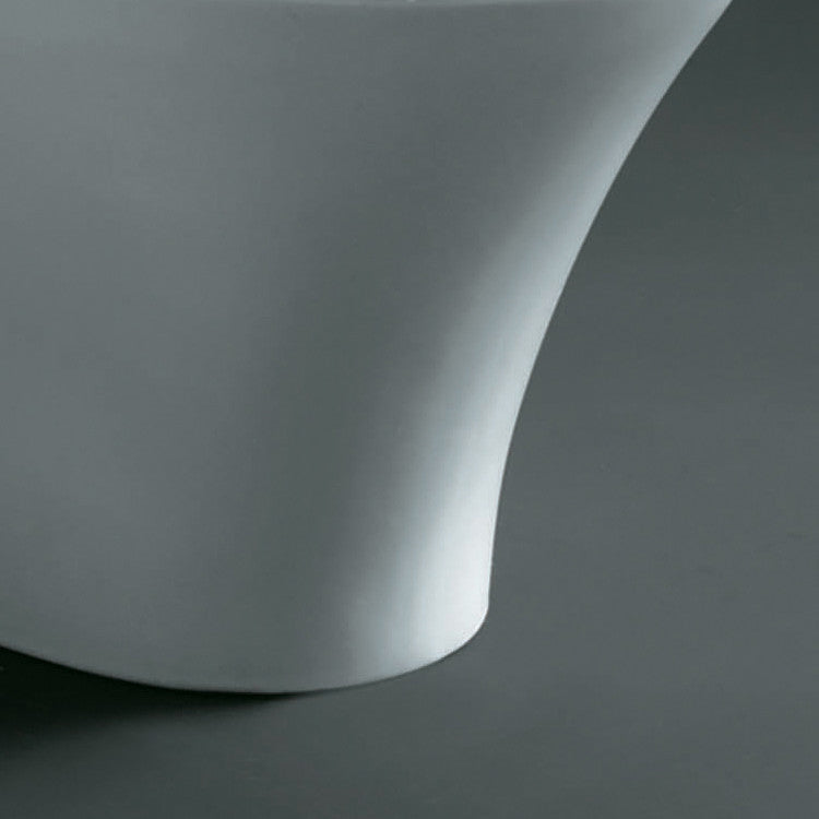 Ariel Bath Milano Contemporary Elongated 1 Piece Toilet with Dual Flush 4
