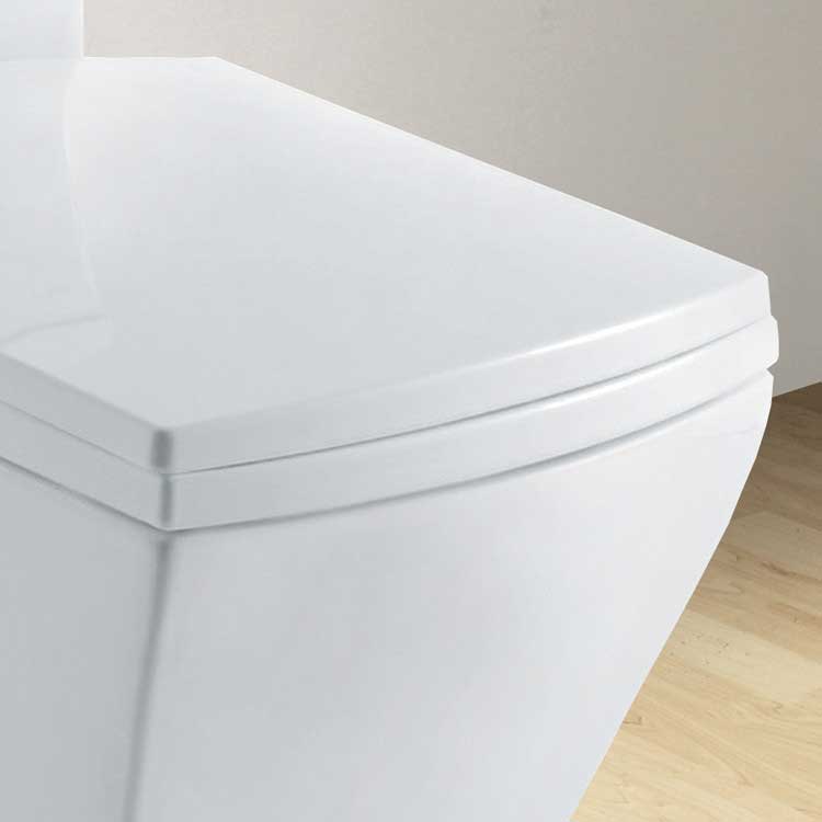 Ariel Bath Granada Contemporary Elongated 1 Piece Toilet with Dual Flush 5