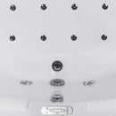 Ariel Bath 59" x 59" Corner Whirlpool Tub with Waterfall Faucet 3