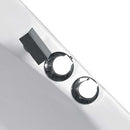 Ariel Bath 59" x 59" Corner Whirlpool Tub with Waterfall Faucet 4