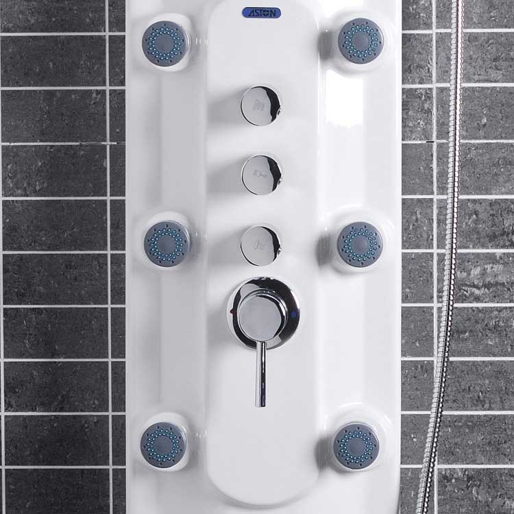 Ariel Bath Lucite Acrylic 52.2" Thermostatic Shower Panel 4