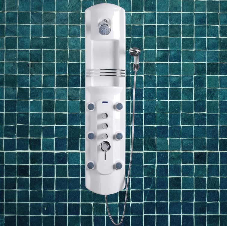 Ariel Bath Lucite Acrylic 52.2" Thermostatic Shower Panel 5