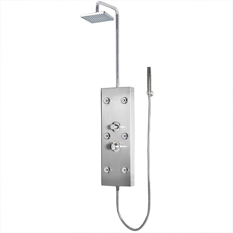 Ariel Bath Stainless Steel 72" Thermostatic Shower Panel