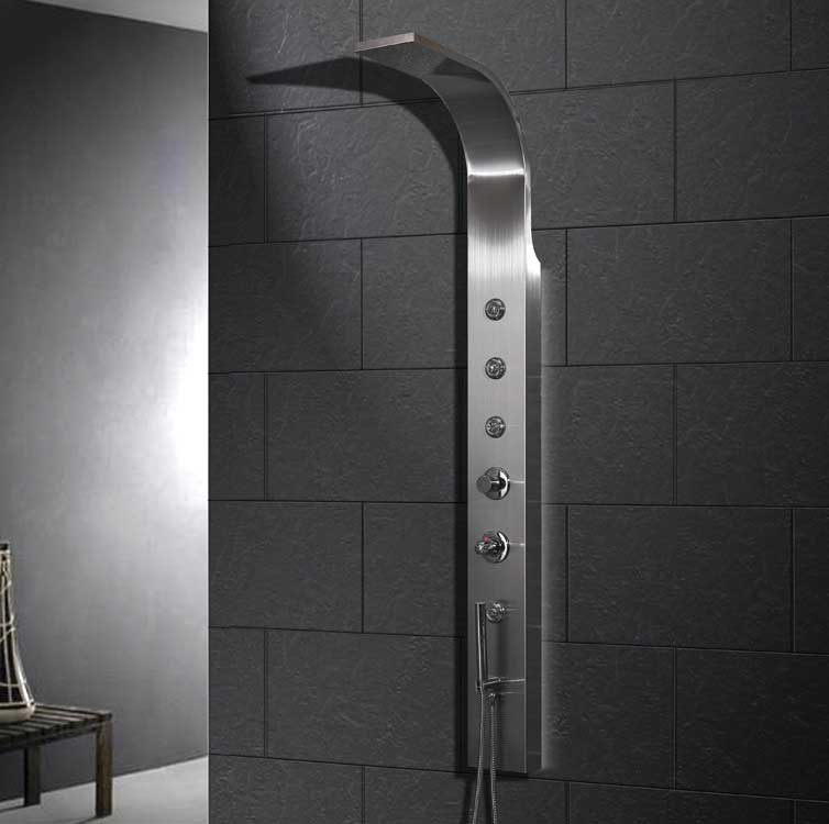 Ariel Bath Stainless Steel Thermostatic Shower Panel 7