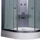 Ariel Bath Platinum 35.5" x 35.5" x 87.5" Neo-Angle Door Steam Shower 3