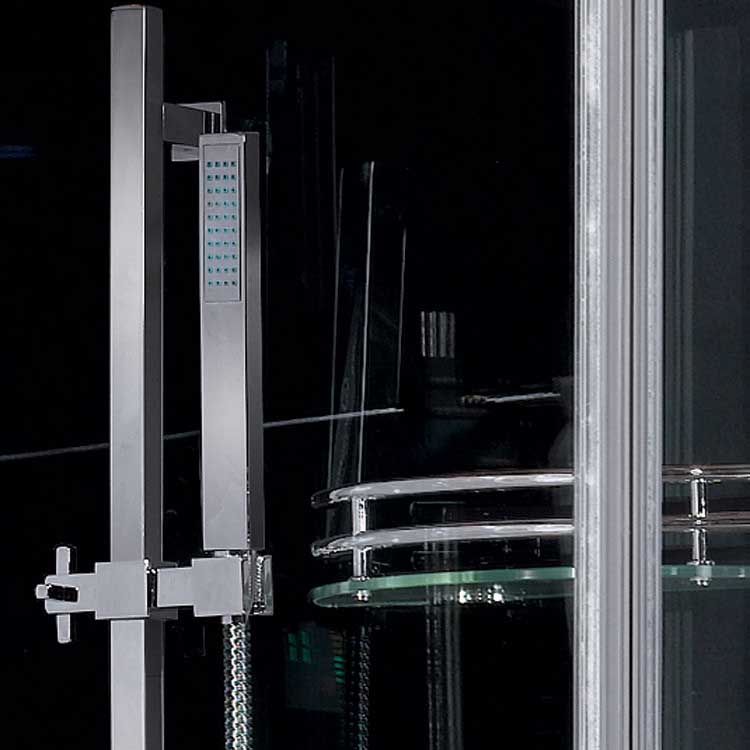 Ariel Bath Platinum 39.3" x 35.4" x 89.2" Pivot Door Steam Shower with Left Side Configuration 5