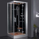Ariel Bath Platinum 39.3" x 35.4" x 89.2" Pivot Door Steam Shower with Right Side Configuration