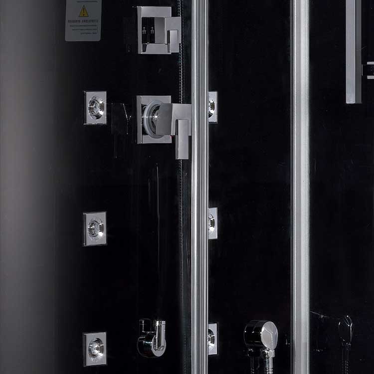 Ariel Bath Platinum 47" x 35.4" x 84.6" Pivot Door Steam Shower with Left Side Configuartion 3