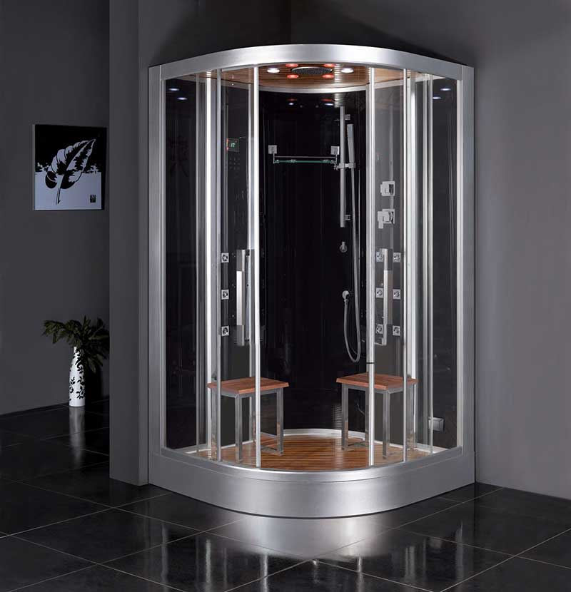 Ariel Bath Platinum 47.2" x 47.2" x 89" Neo-Angle Door Steam Shower