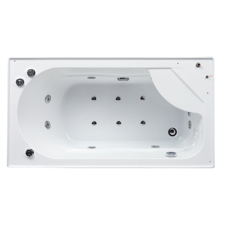 Ariel Bath Platinum Sliding Door Steam Shower with Bath Tub and Right-Hand Side Configuration 2