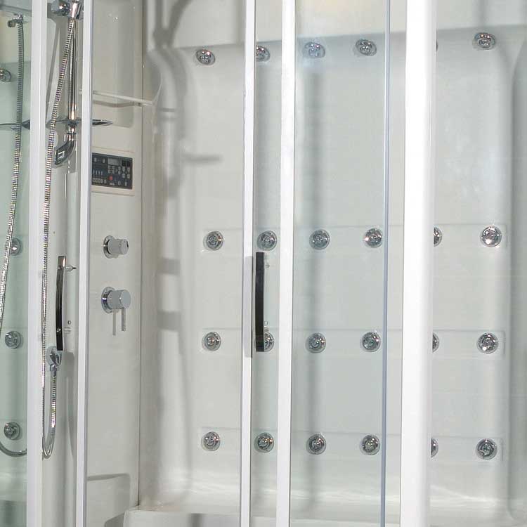 Ariel Bath Sliding Door 52" x 40" x 86" Steam Shower with Left Side Configuration 2
