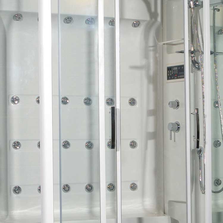 Ariel Bath Sliding Door 52" x 40" x 86" Steam Shower with Right Side Configuration 2