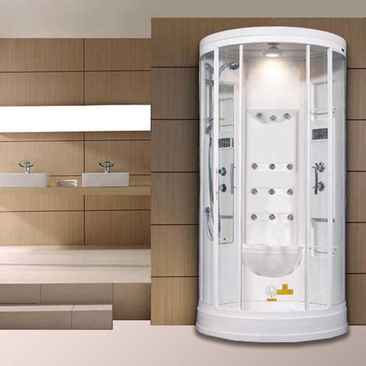 Ariel Bath Sliding Door 85" x 40" x 40" Steam Sauna Shower with Bath Tub