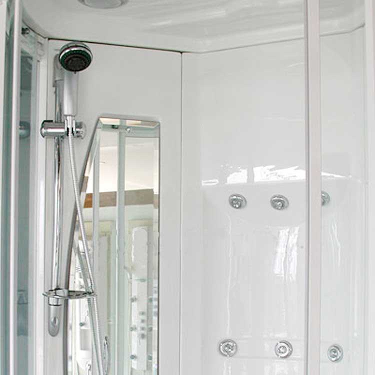 Ariel Bath Sliding Door 85" x 40" x 40" Steam Sauna Shower with Bath Tub 5