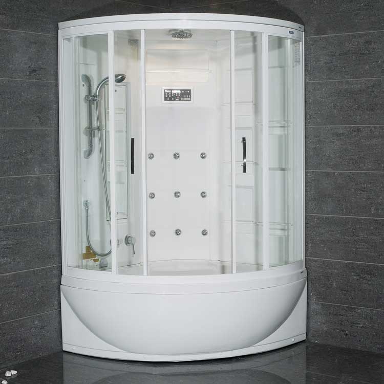 Ariel Bath Steam Shower with Whirlpool Bathtub